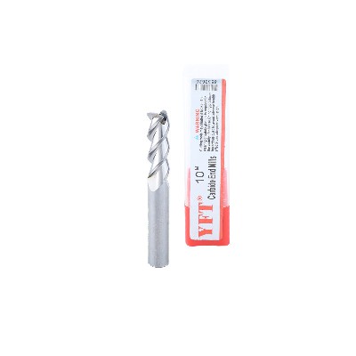 定制YFT55度高光鏡面銅鋁專用銑刀 合金鎢鋼銑刀直柄CNC數(shù)控刀具
